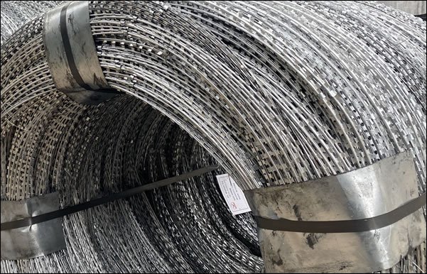 Galvanized steel razor wire blade BTO-25