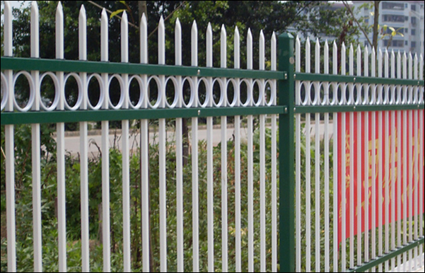 Cold rolled steel picket fence heavy zinc galvanised for garden fencing